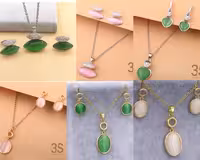 نیمست استیل زنانه با سنگ اوپال 195220280