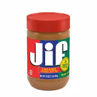 کره بادام زمینی جیف مدل کرمی 454 گرمی