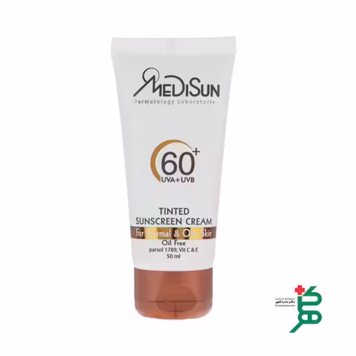 کرم ضد آفتاب مدیسان SPF60 پوست چرب و معمولی