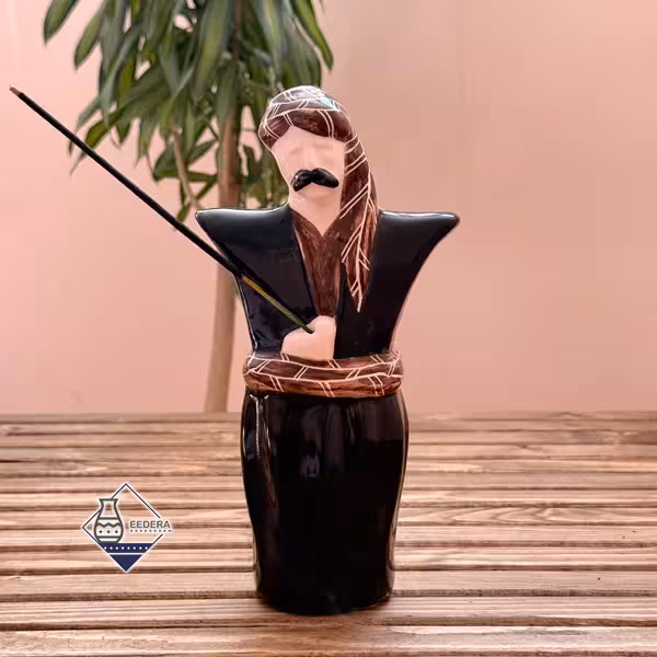 عودسوز مجسمه مرد کورد (کرد) رنگ مشکی