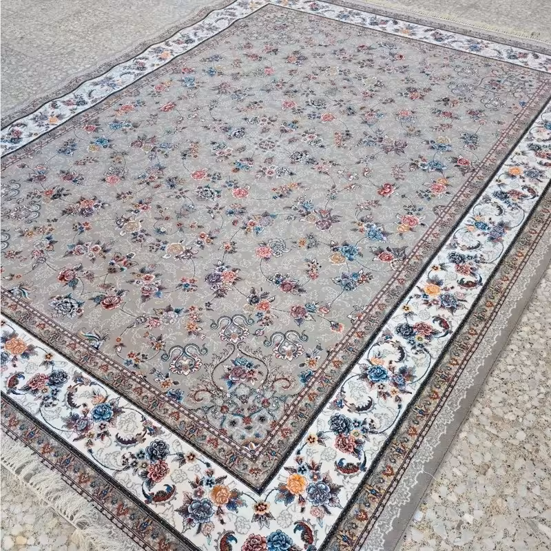 فرش 6متری 700شانه جدید کاشان نقشه زیبای گیلدا فیلی مناسب دکوراسیون خاص