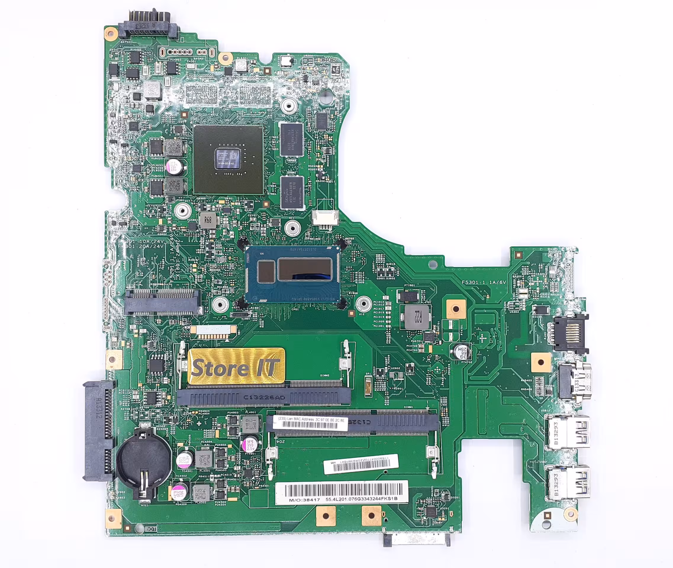 مادربرد لپ تاپ لنوو IdeaPad S510p I3-4 با گرافیک 1GB - فروشگاه اینترنتی استور آی تی