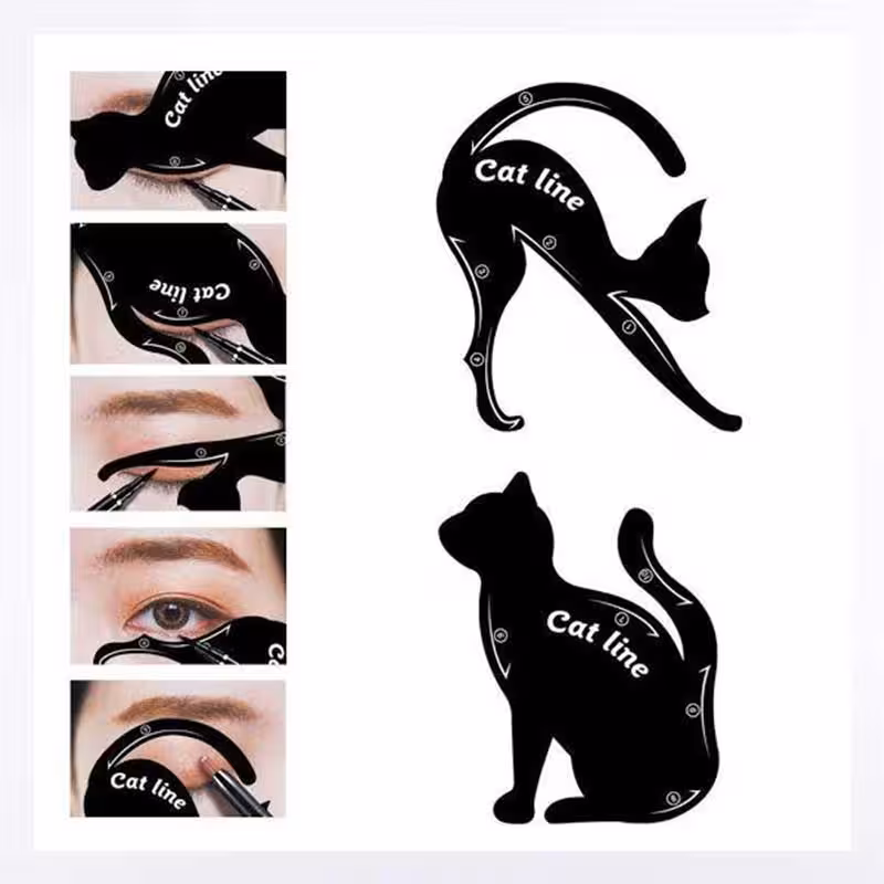 شابلون خط چشم گربه با امکان ده ها مدل خط چشم