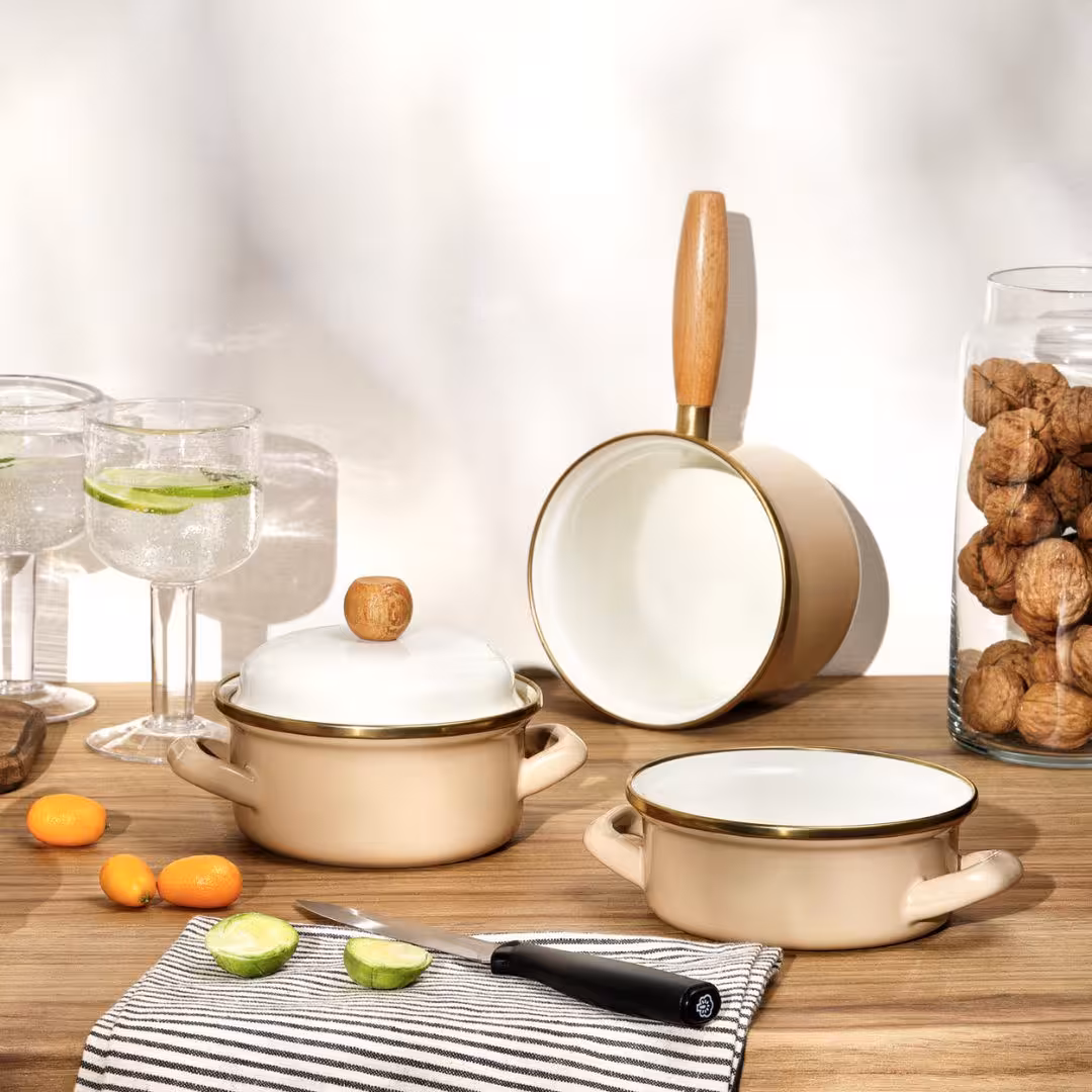 سرویس قابلمه 4 پارچه امسان Rustik Midi بژ