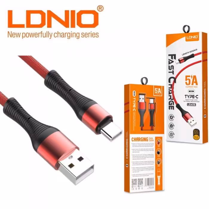 کابل شارژ الدینیو فست شارژ مدل LS63 5A