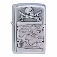 فندک زیپو Zippo مدل Z-2007666 | فندک بنزینی طرح دزد دریایی کلکسیونی | قابلیت پر کردن مجدد | ساخت آمریکا | با گارانتی مادام العمر | مناسب برای مجموعه‌داران و کلکسیونرها