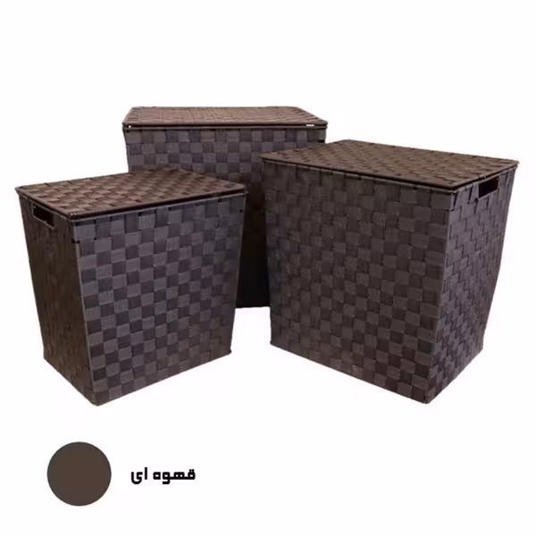 سبد رخت چرک تسمه ای متوسط