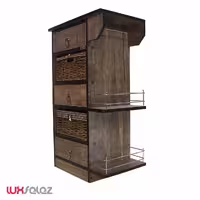 سبد سيب زميني پياز عروس نوین مدل کمدی کشویی جا بطری دار