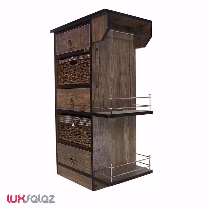 سبد سيب زميني پياز عروس نوین مدل کمدی کشویی جا بطری دار