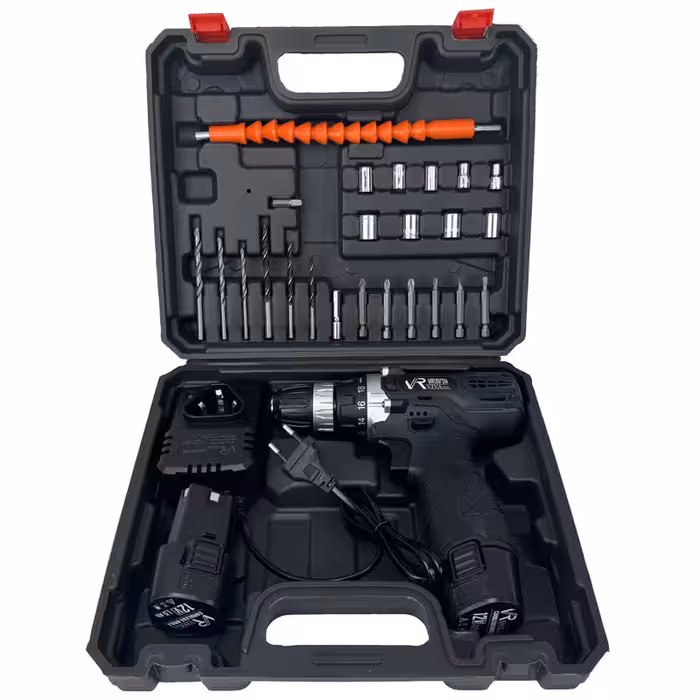 مجموعه 28‌ عددی دریل پیچ گوشتی شارژی ویوارکس مدل VR12V-2A