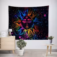 پوستر پارچه ای فیانی طرح تپستری SUN  کد F12