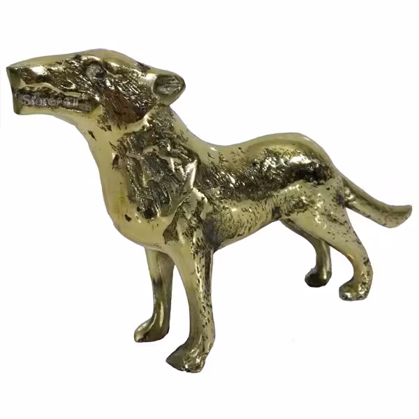 مجسمه برنجی سگ کوچک