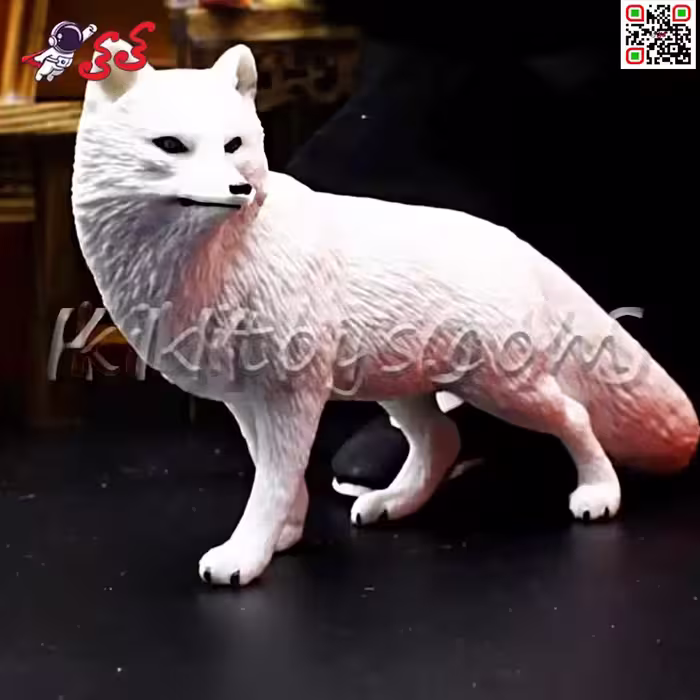 فیگور حیوانات ماکت روباه زمستانی Fiqure of fox 678