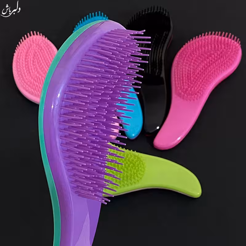 برس مو گره باز کن ضد گره جنس بدنه پلاستیکی وزن سبک