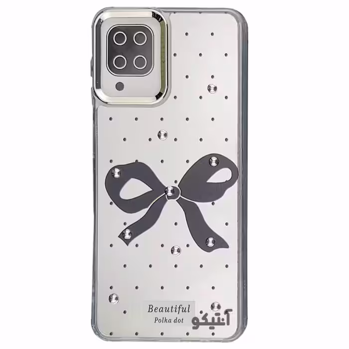 قاب Samsung A12 / M12 مدل آیینه ای مرواریدی طرحدار- کد41125