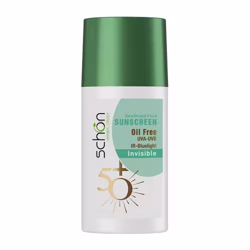 ضدآفتاب بی‌رنگ فلوئیدی دیووشیلد شون|schon dewshield invisible fluid sunscreen