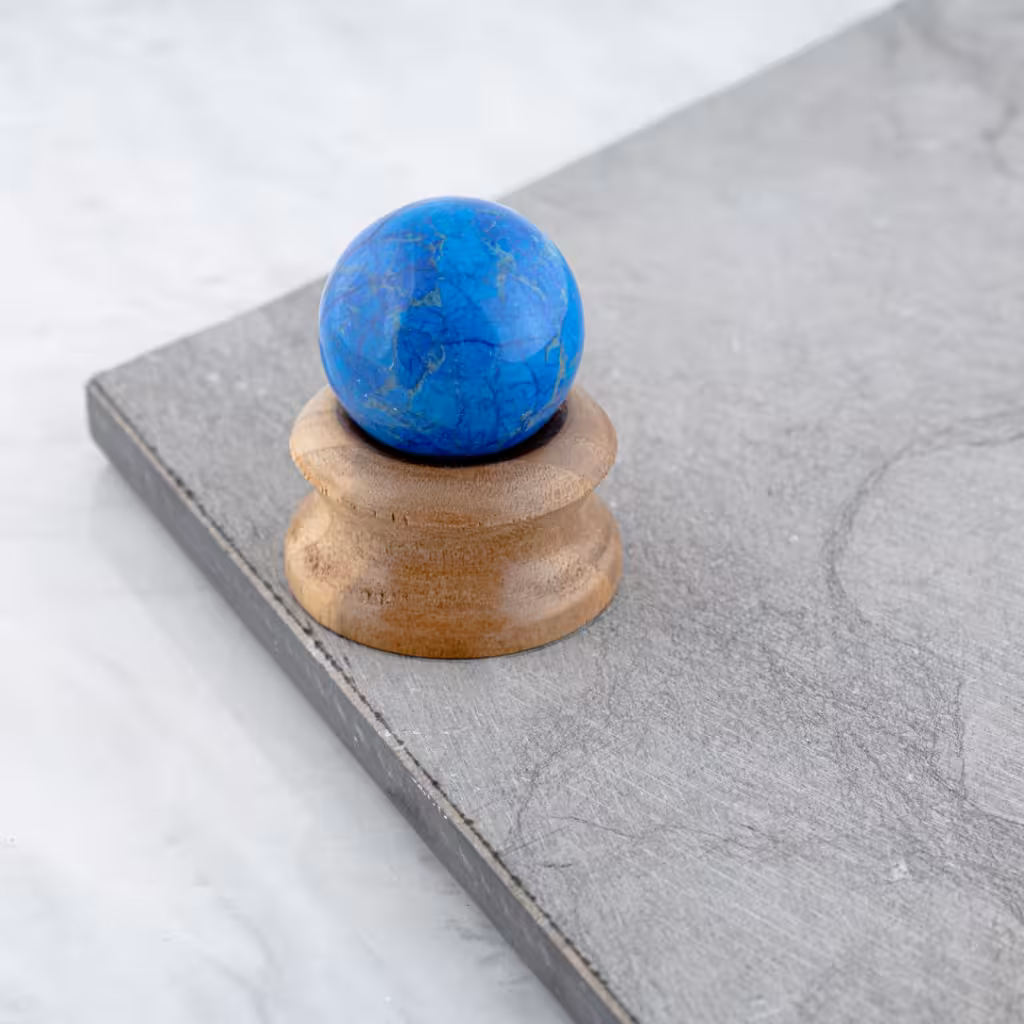 گوی سنگی 21 (جاسپر آبی)