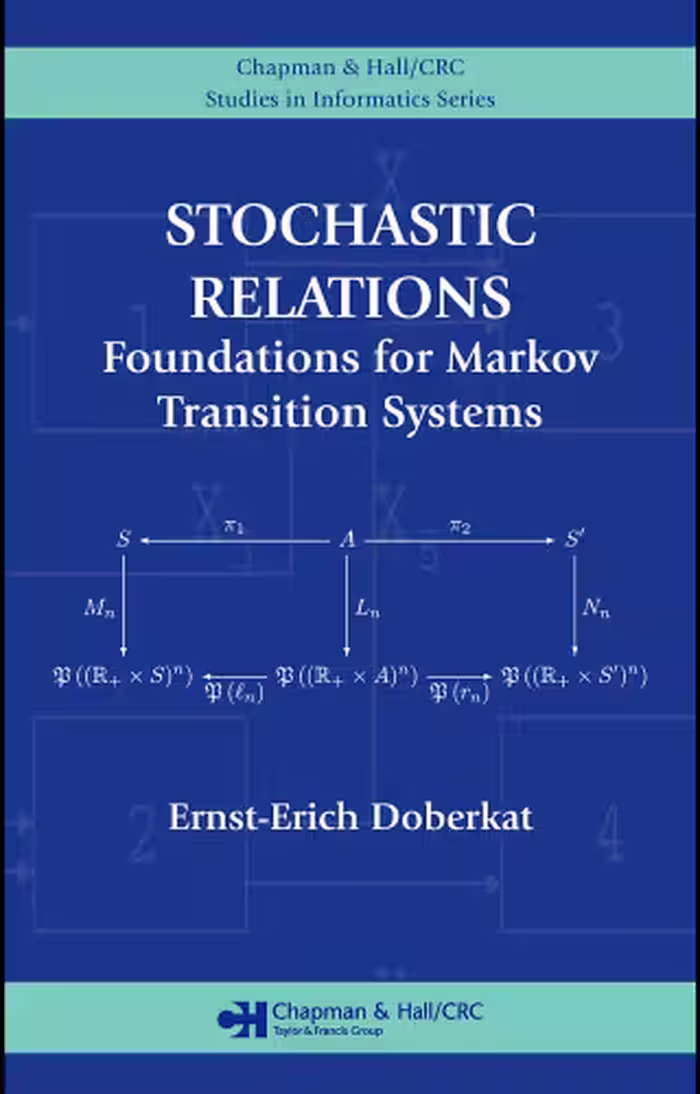 خرید و دانلود نسخه کامل کتاب Stochastic Relations: Foundations for Markov Transition Systems (Chapman &amp; Hall Crc Studies in Informatics)