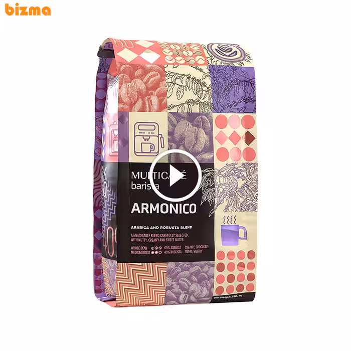 دانه قهوه ARMONICO مولتی کافه – 250 گرم