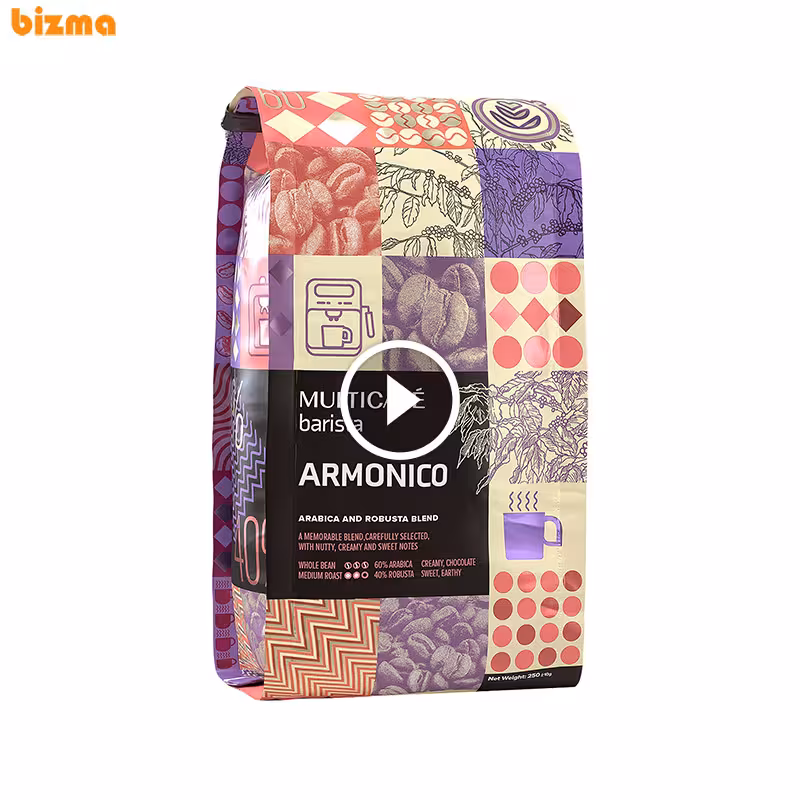 دانه قهوه ARMONICO مولتی کافه – 250 گرم