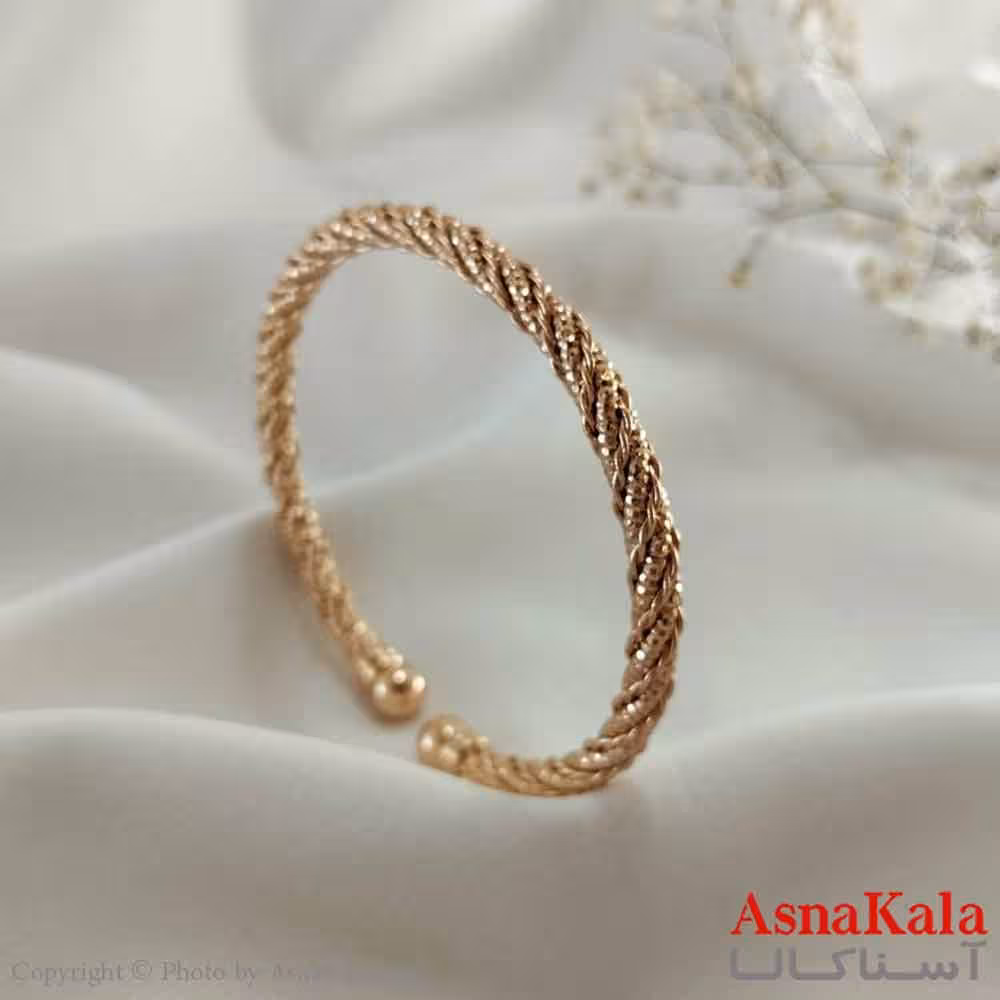 بنگل مینیمال دخترانه ژوپینگ مدل پیچی کد DSB18699W