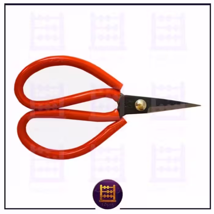 قیچی چرم دوزی چینی سایز 3 تیغ فولادی مناسب چرم طبیعی و مصنوعی و پارچه