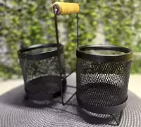 جاقاشقی دوقلو با دسته چوبی