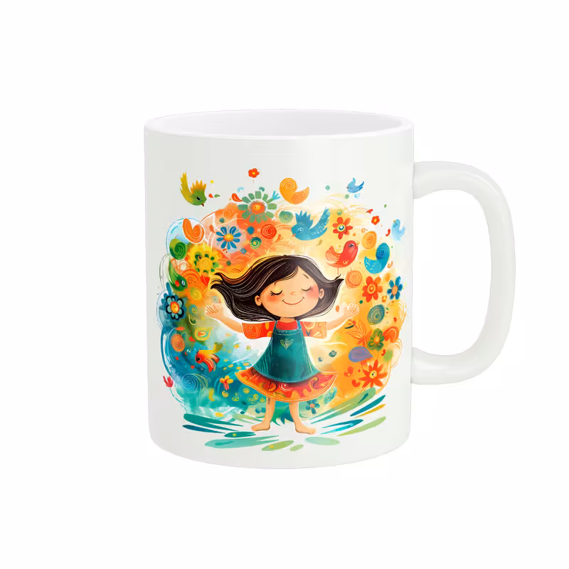 ماگ طرح دختر کد 319