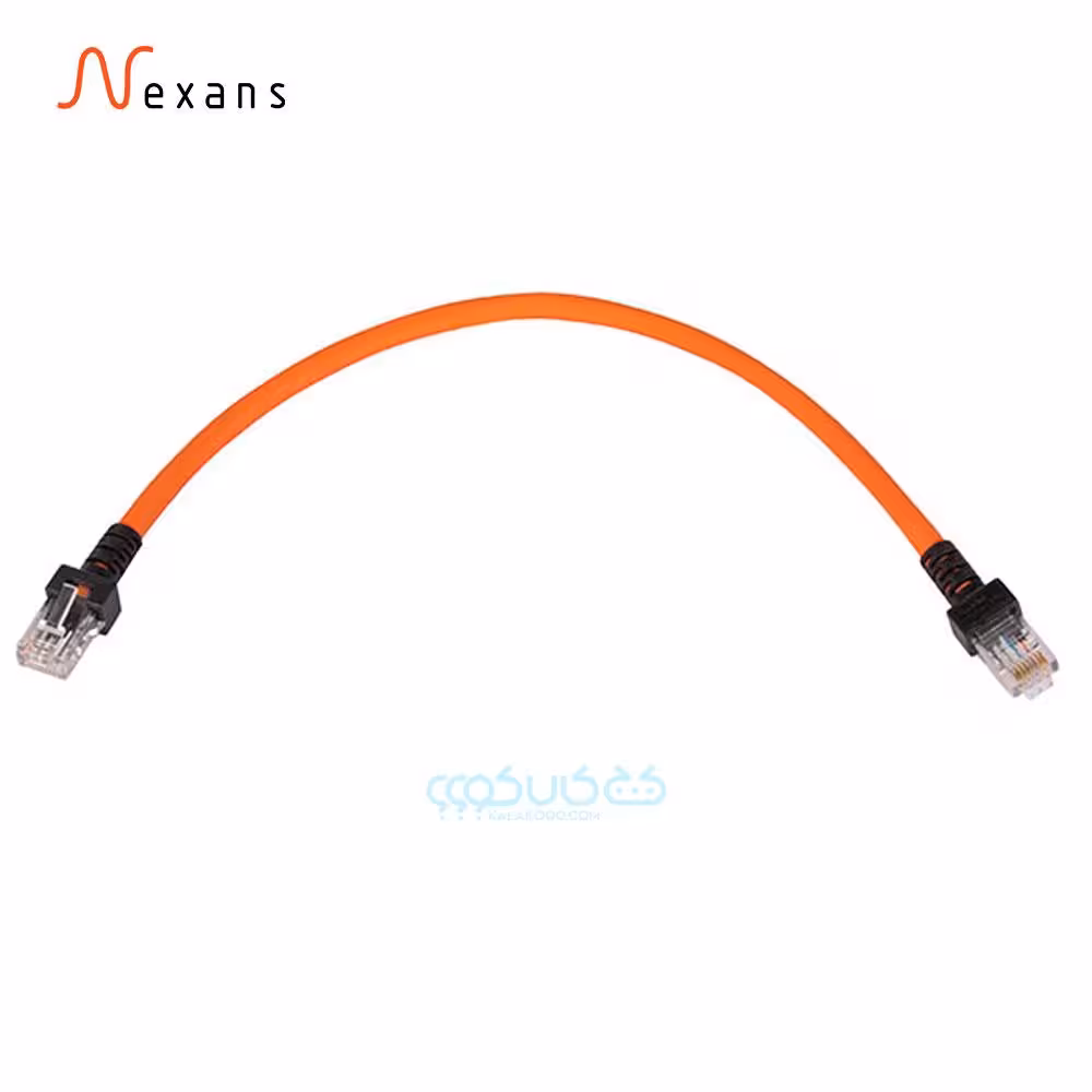 کابل شبکه پچ کورد Cat6 UTP 30cm نگزنس Nexans