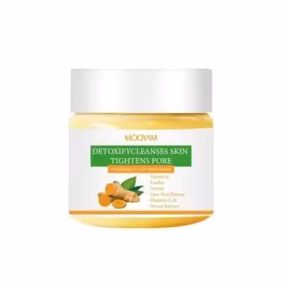 ماسک صورت کاسه ای ( ماسک گچی )خاک رس و زردچوبه مویام (عمده 6 عددی)