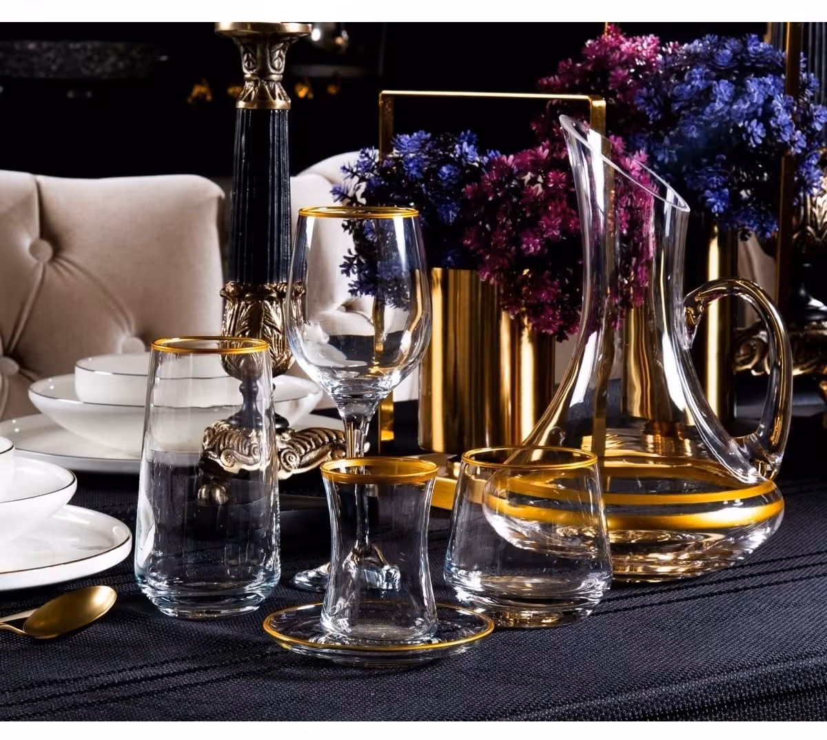 سرویس پارچ و لیوان آب خوری 12 نفره 61 پارچه Sudeka ترکیه