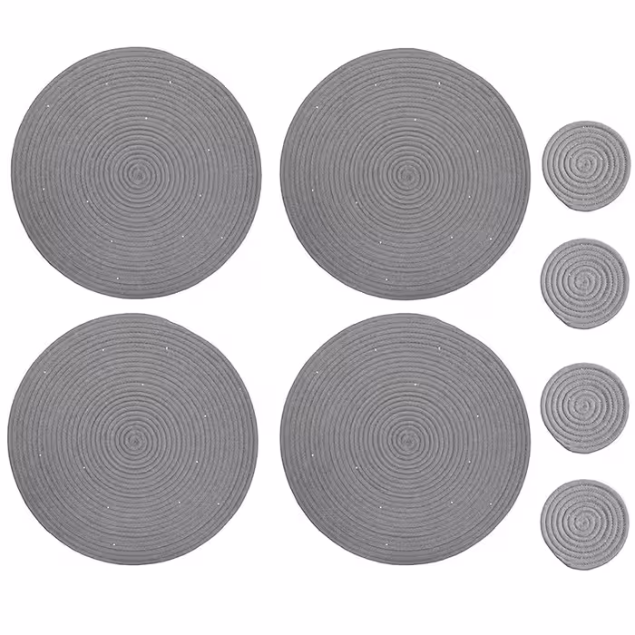 زیربشقابی مدل پولکی00 مجموعه 8 عددی | کالا مکس