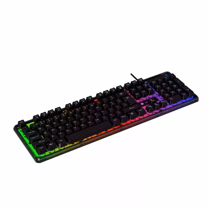 کیبورد گیمینگ لاجی کی مدل K230B، سوییچ ممبران، Full-Size، نورپردازی RGB