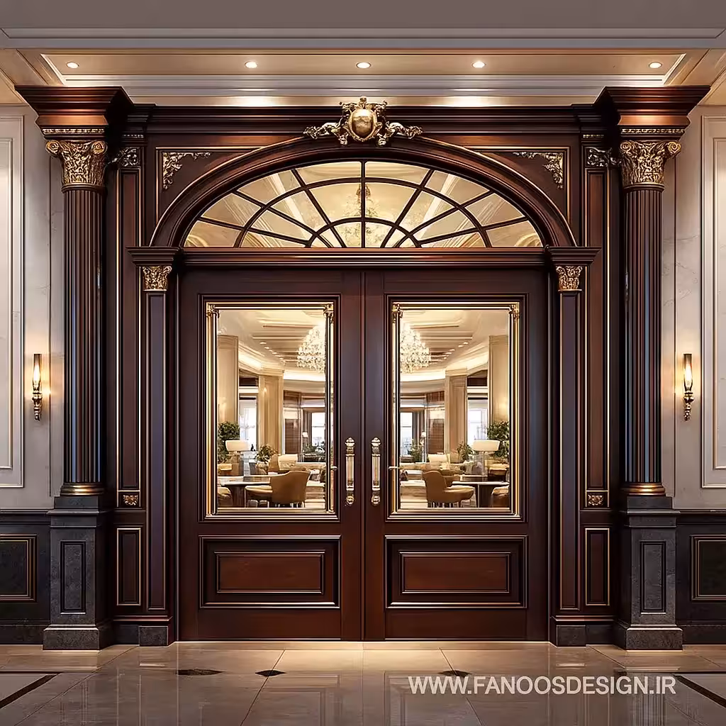 درب لابی هتل کلاسیک لاکچری