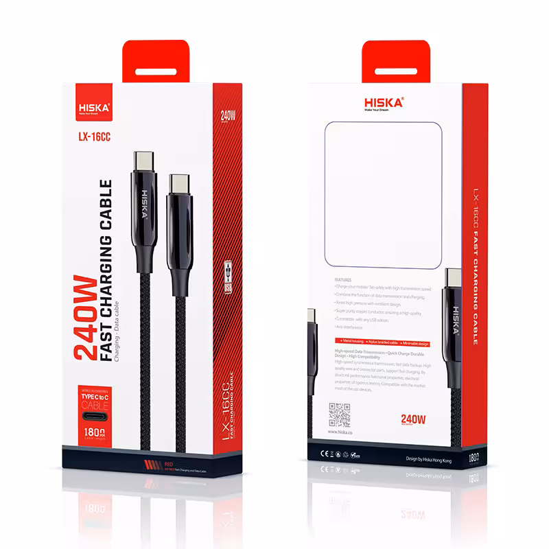 کابل شارژ LX-16 hiska cc