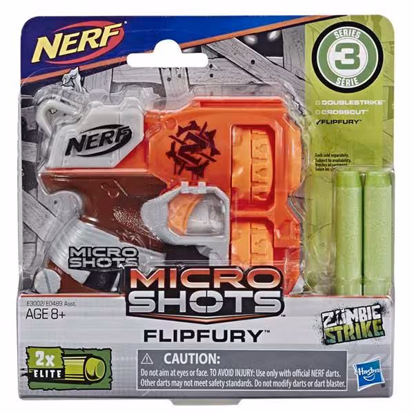 تفنگ نرف Nerf مدل Zombie Strike Flipfury