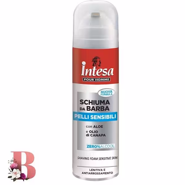 فوم اصلاح اینتسا مدل Pelli Sensibili حجم 300 میلی لیتر | Intesa Pelli Sensibili shaving foam volume 300 ml