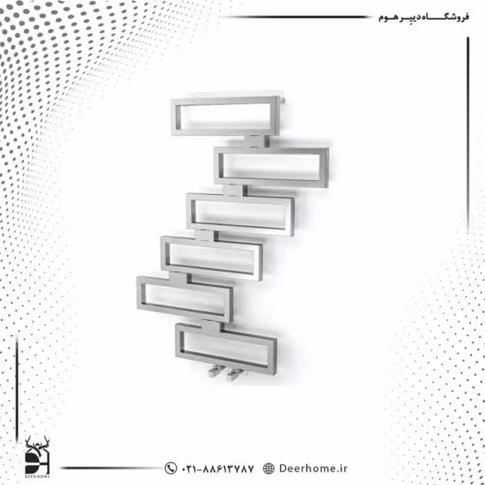 حوله خشک کن استیل وایولت کروم مات