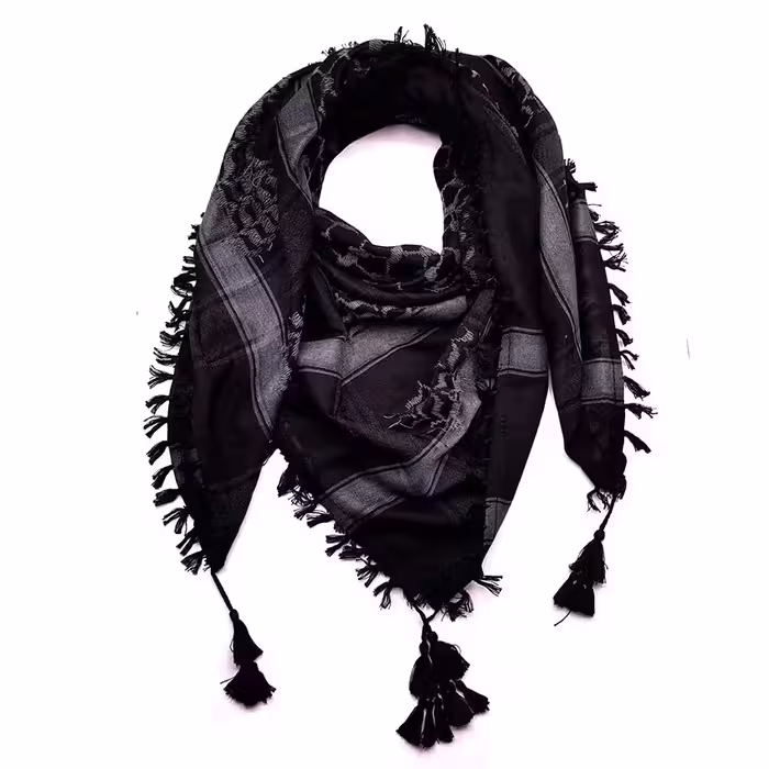 چفیه ( شماق ) مشکی طرحدار کد 240019