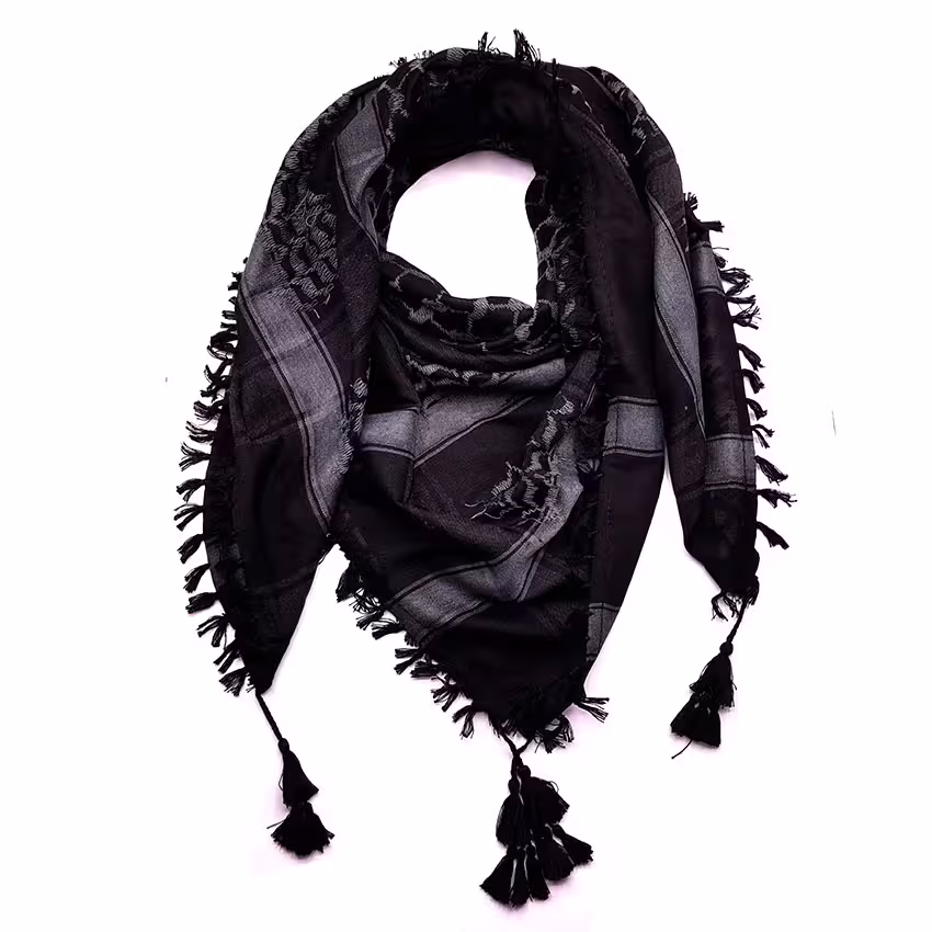 چفیه ( شماق ) مشکی طرحدار کد 240019