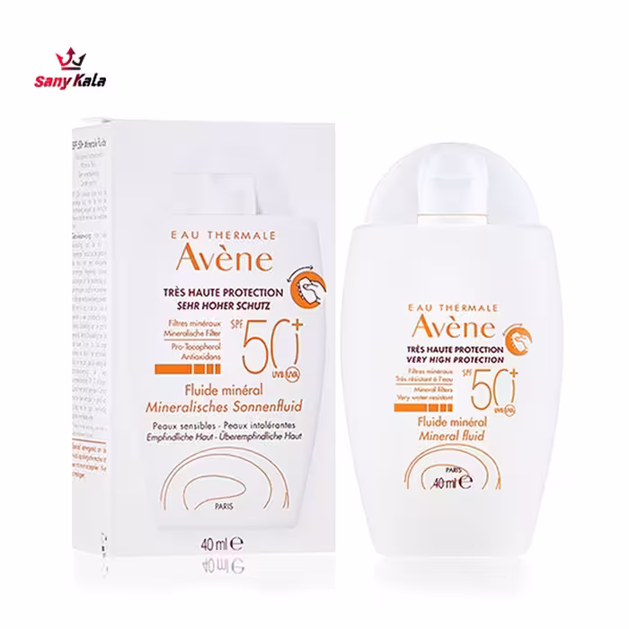 کرم فلوئید ضدآفتاب مینرال اون Avene مدل SPF 50 حجم 40 میلی لیتر