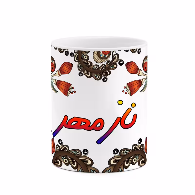 ماگ   اسم نازمهر  سنتی گل و بته کد mgh47930