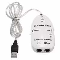 کابل تبدیل گیتار به USB کامپیوتر و خروجی هدفون لمونتک