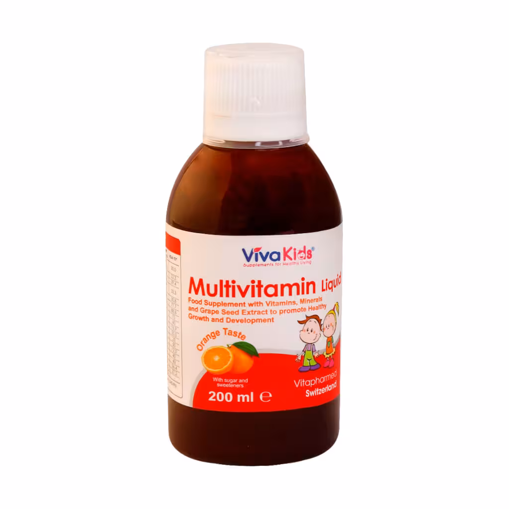 شربت مولتی ویتامین ویواکیدز 200 میلی لیتر | Viva Kids Multivitamin Liquid