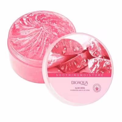 کرم ژل آبرسان آلوئه ورا صورتی 300 گرمی