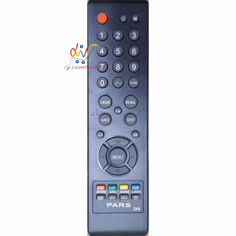 کنترل تلویزیون پارس اولترا اسلیم مدل 249