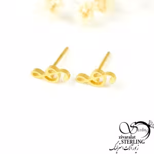 گوشواره میخی استیل طرح ملودی کد 7681