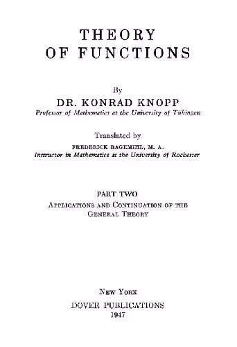 خرید و دانلود نسخه کامل کتاب Theory of Functions