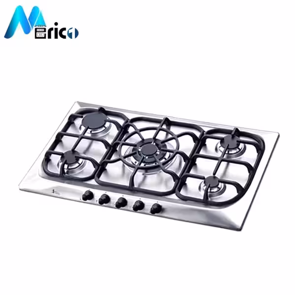 گاز رومیزی اخوان کد GI42 پنج شعله استیل