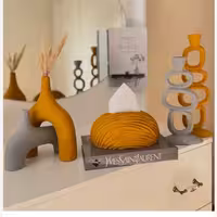 ست دکوری رومیزی مجموعه پنج عددی جهیزیه گلدان شمعدان